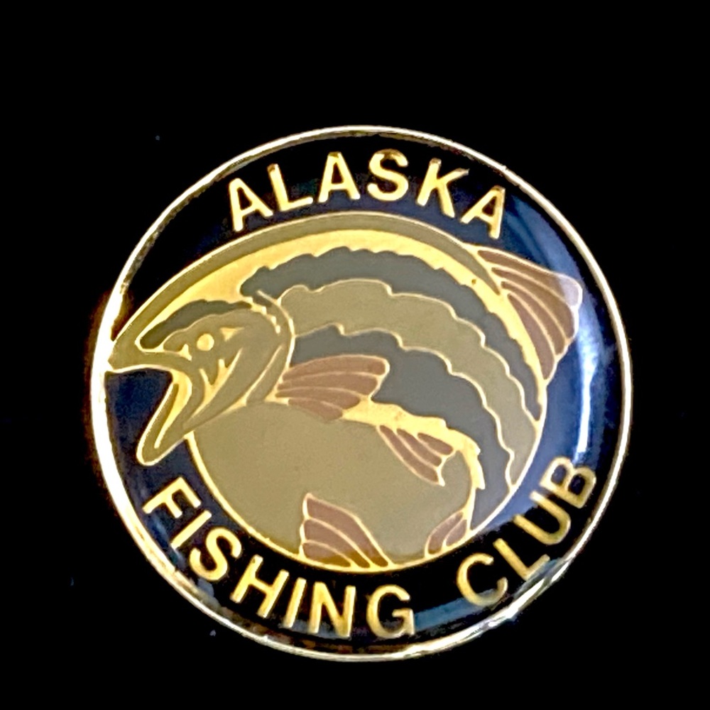 Alaska Fishing Club Souvenir Lapel Pin